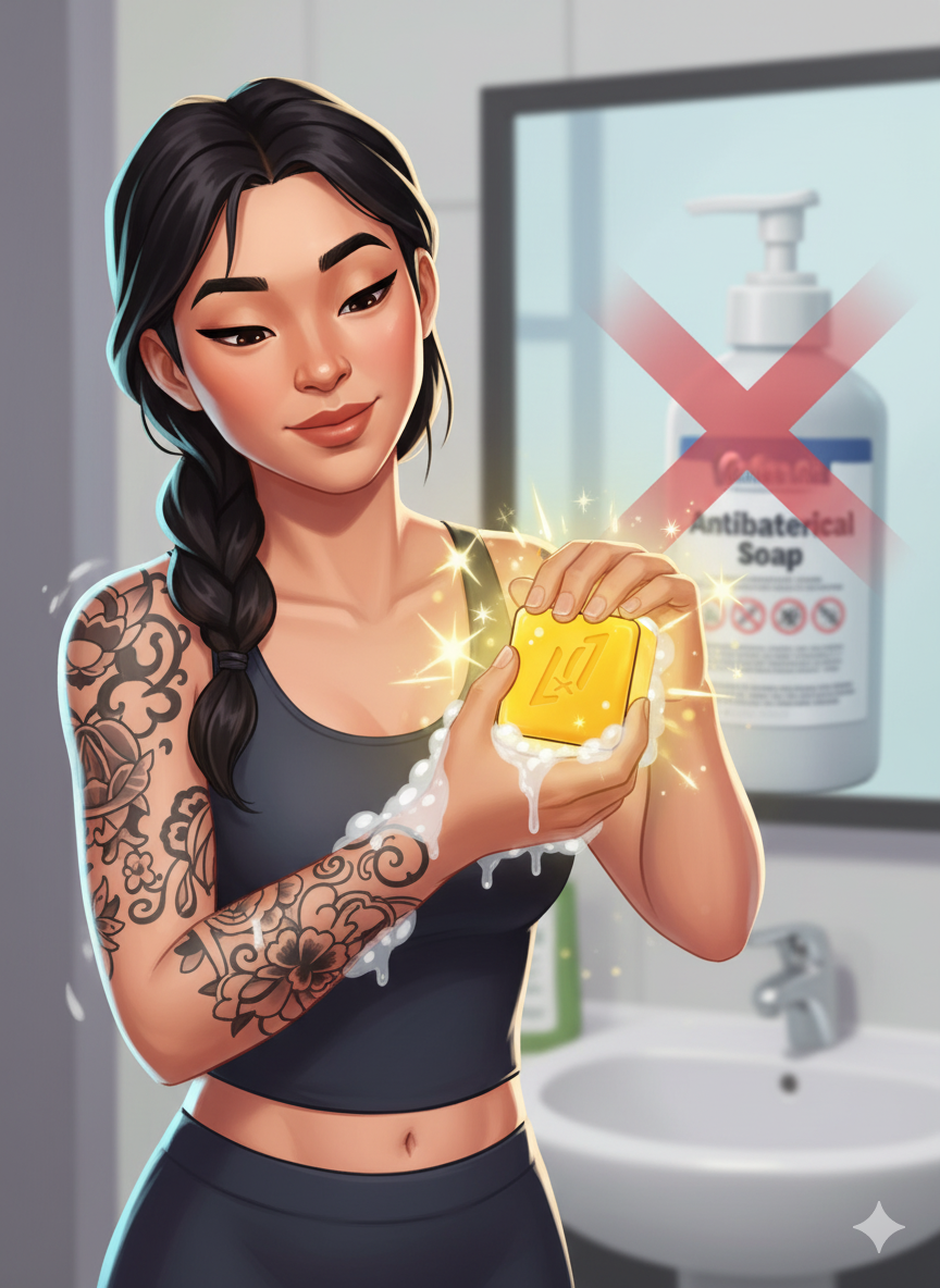 Why Antibacterial Soap Isn’t the Best Choice for Tattoos