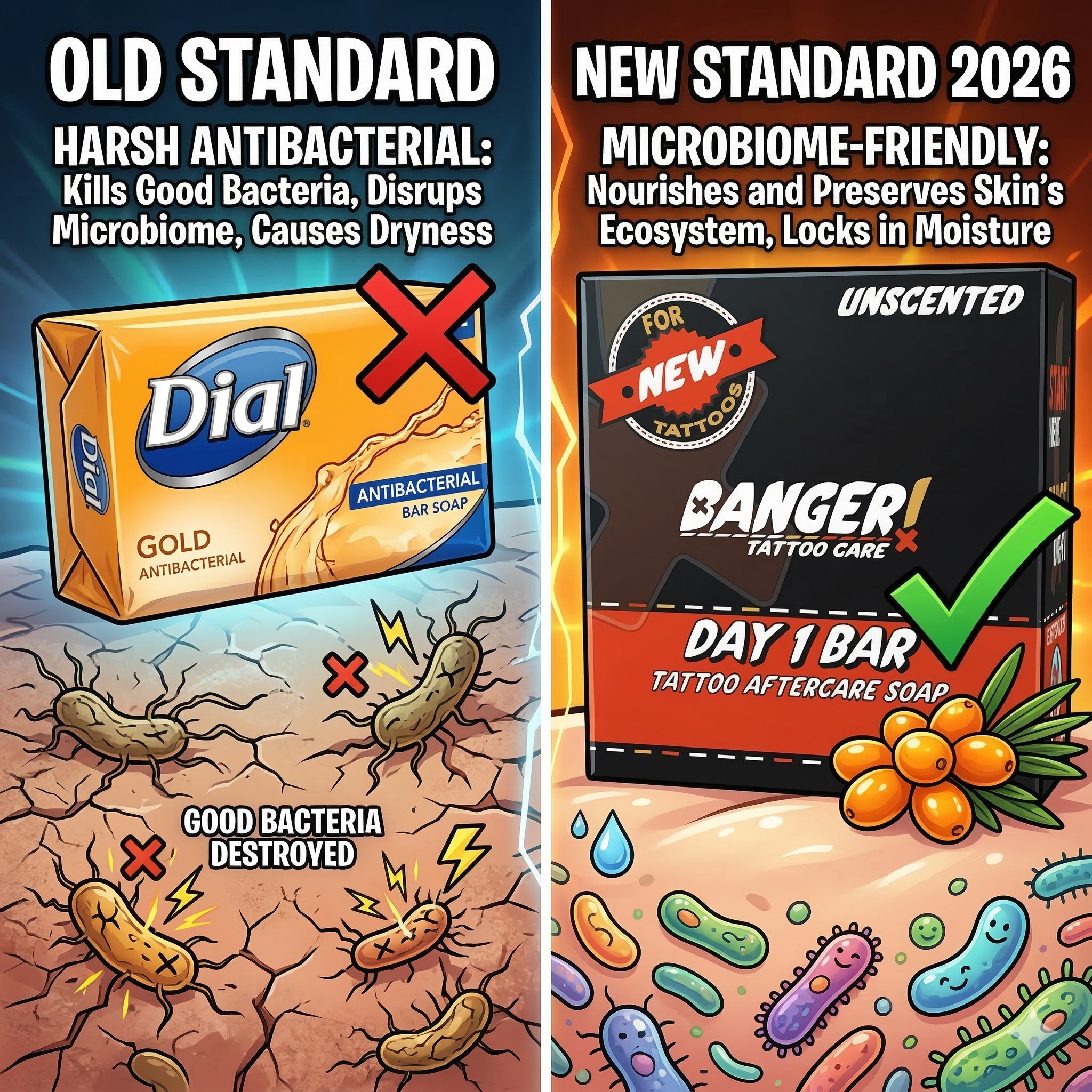 Why Antibacterial Soap Damages Tattoos (And What Artists Use Instead)