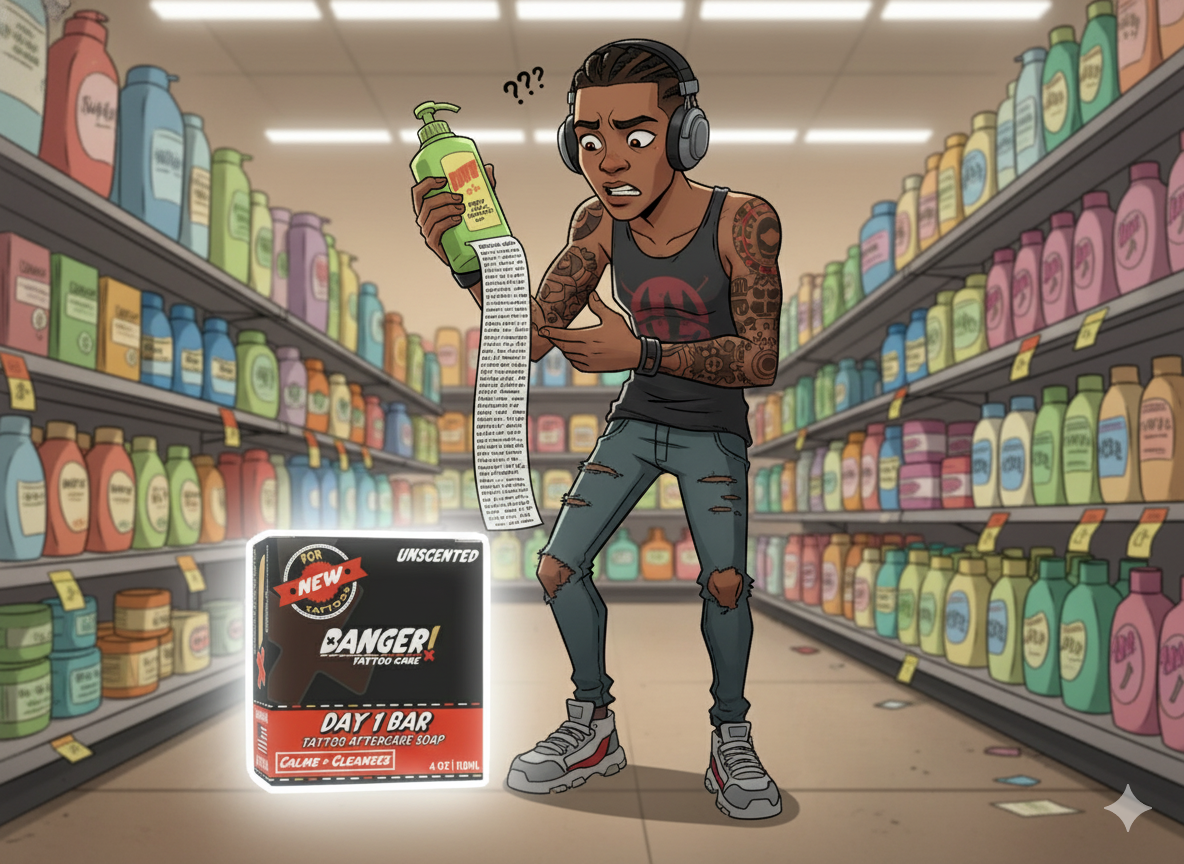 5 Ingredients to Immediately Avoid in Your New Tattoo Soap