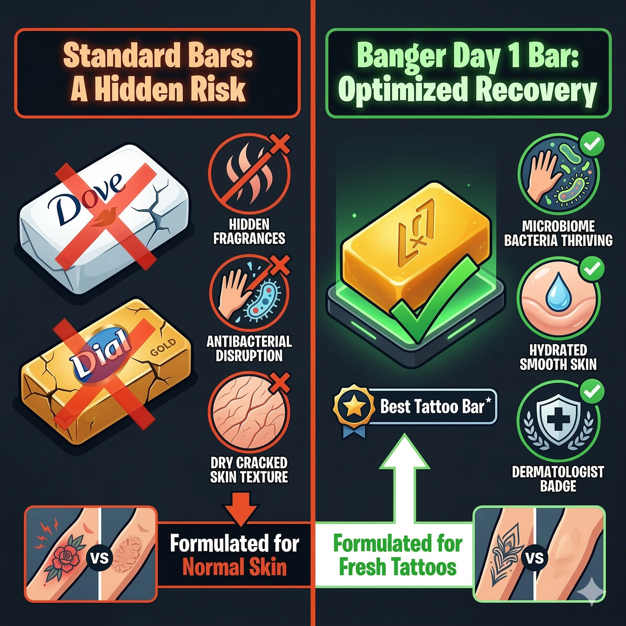 Can I Use Dove or Dial Soap on My Tattoo? The Truth