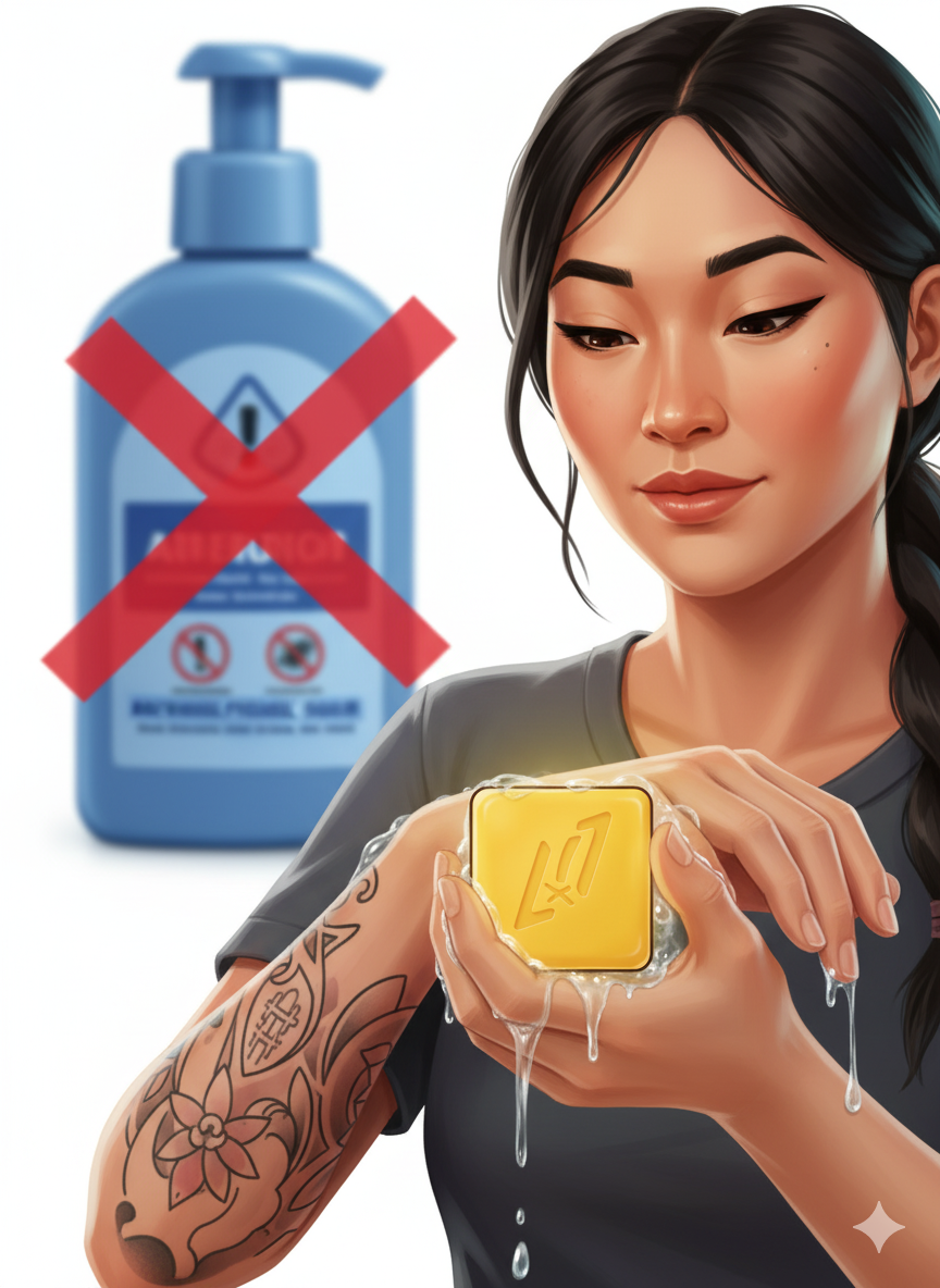 Why Antibacterial Soap Isn’t the Best Choice for Tattoos