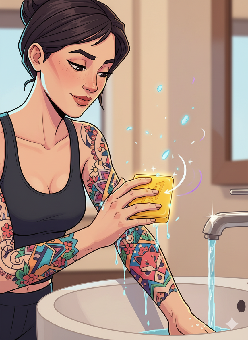 Why Tattoos Peel (and What the Right Soap Can Do)