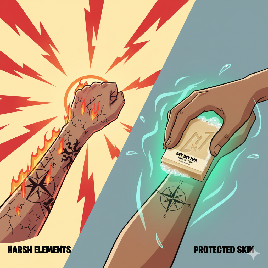 The Sun, The Water, The Fade: Protecting Your Ink When Life Happens.