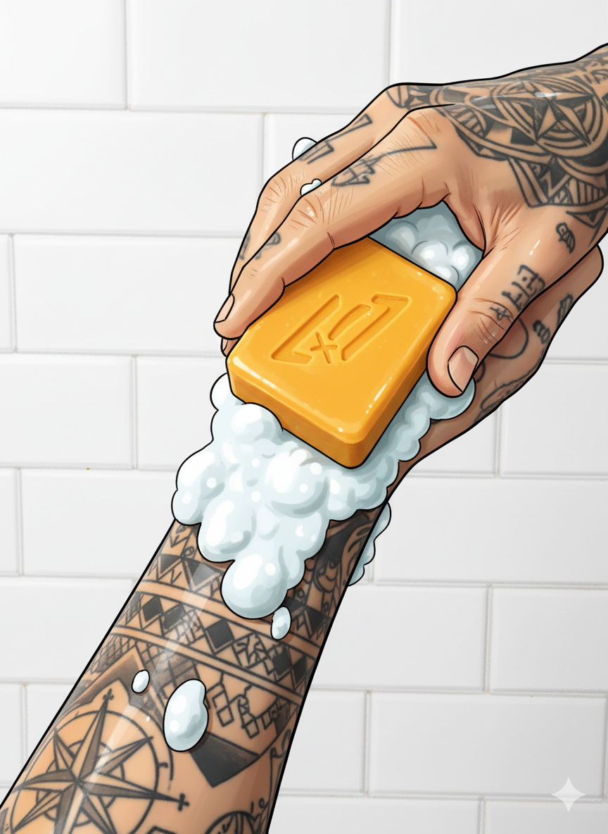 Bar Soap vs. Liquid Soap for Tattoos: Which Is Actually Better?