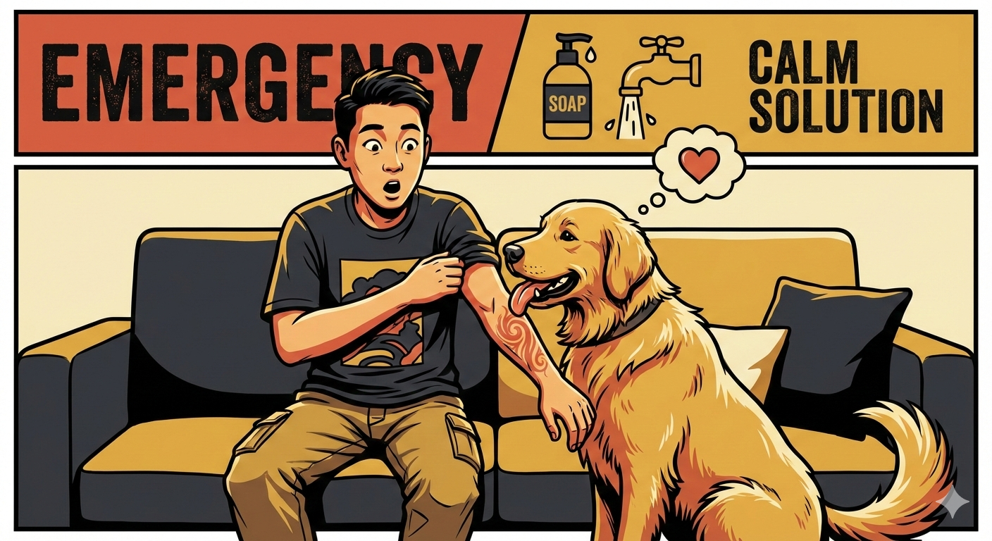 Dog Licked Your Fresh Tattoo? Here's What to Do (And Which Soap to Use)