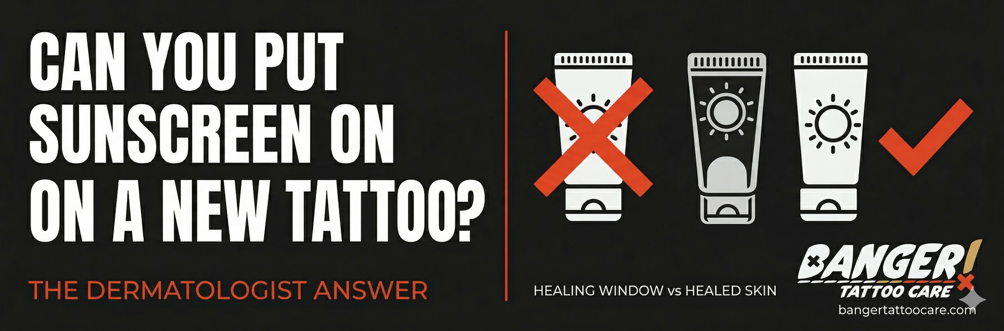 Can you put sunscreen on a new tattoo — complete guide covering the healing window and post-healing SPF recommendations from dermatologists