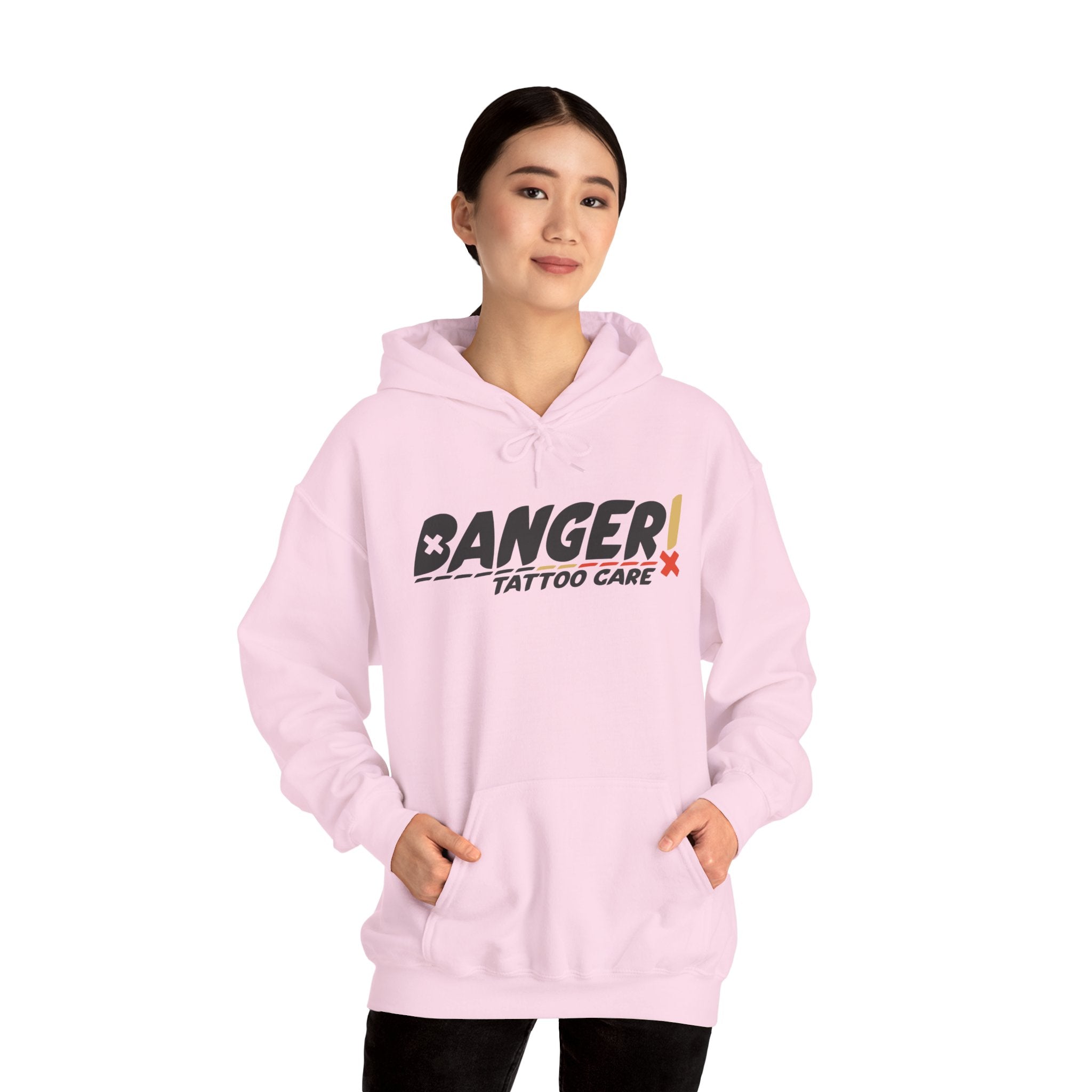Banger Tattoo Care Logo Pullover (Pink | White)