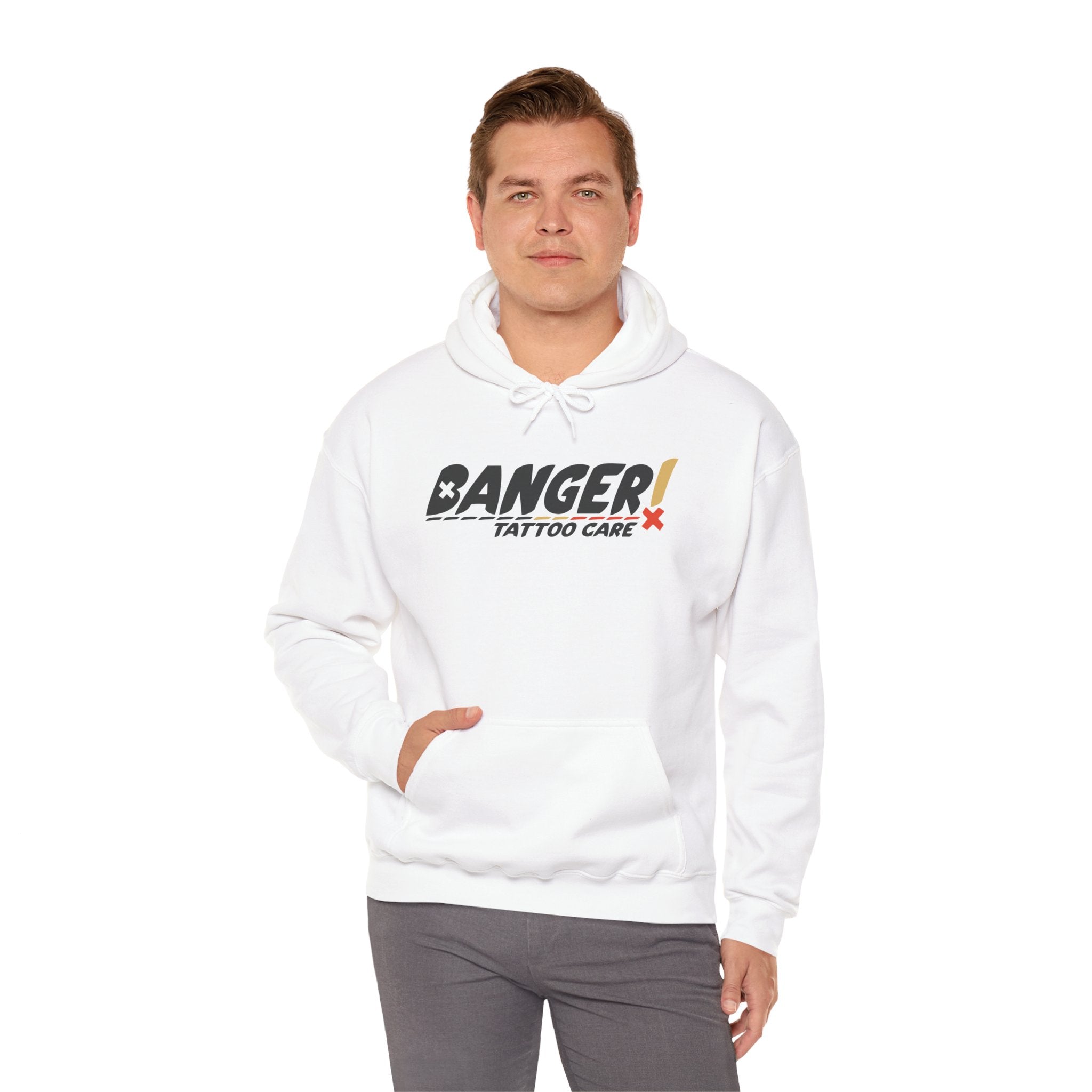 Banger Tattoo Care Logo Pullover (Pink | White)