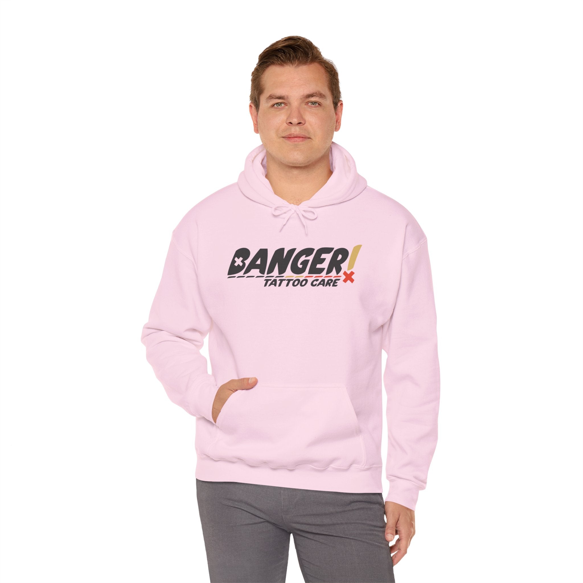 Banger Tattoo Care Logo Pullover (Pink | White)