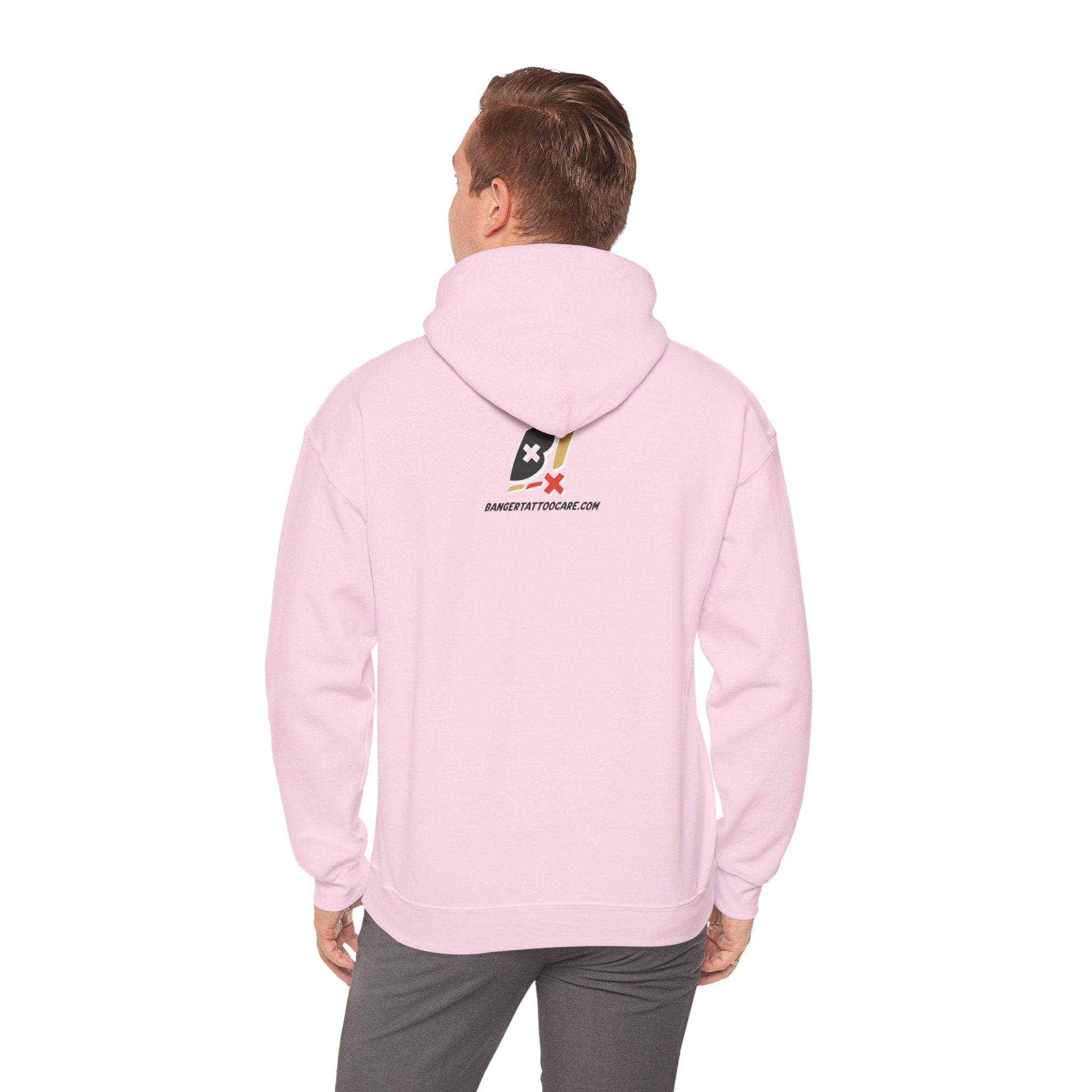 Banger Tattoo Care Logo Pullover (Pink | White)