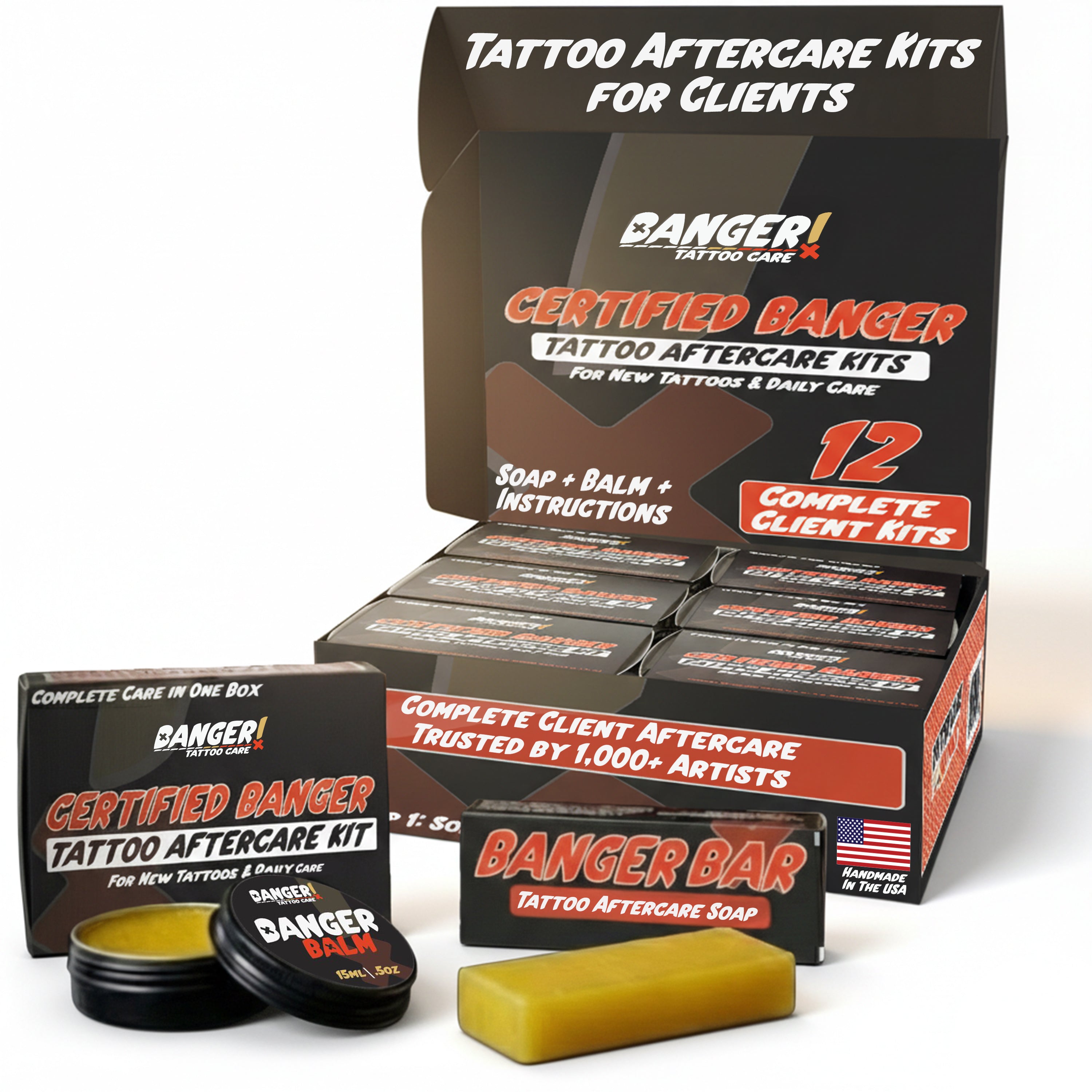 Certified Banger Tattoo Aftercare Kit - 12 Pack (Artist Starter Pack)