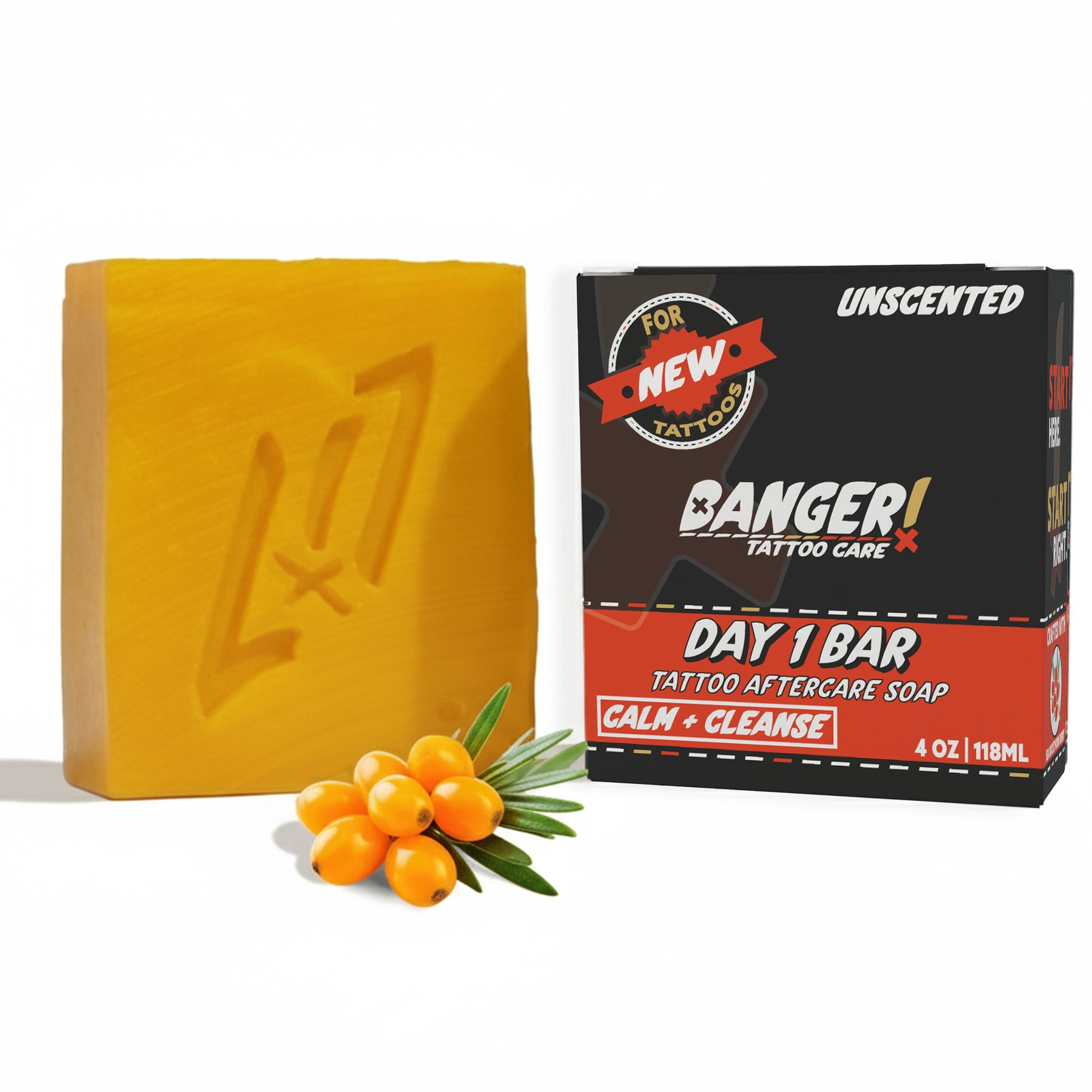 Day 1 Bar (Calms + Cleanses) – Soothing Tattoo Aftercare Soap