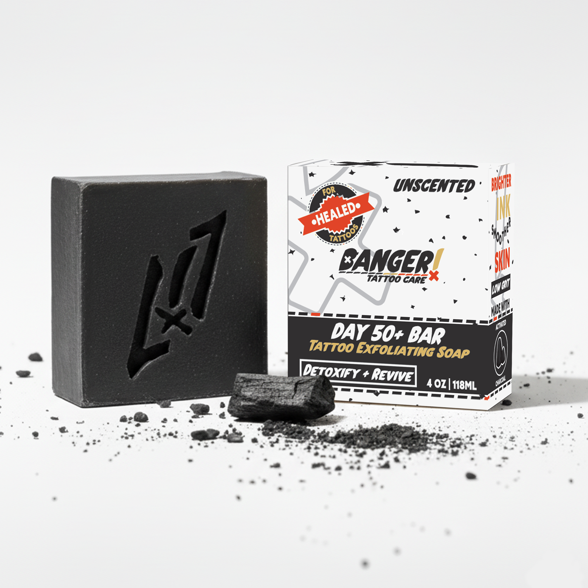 Day 50+ Bar (Exfoliate + Revive) – Soap for Healed Tattoo Vibrancy