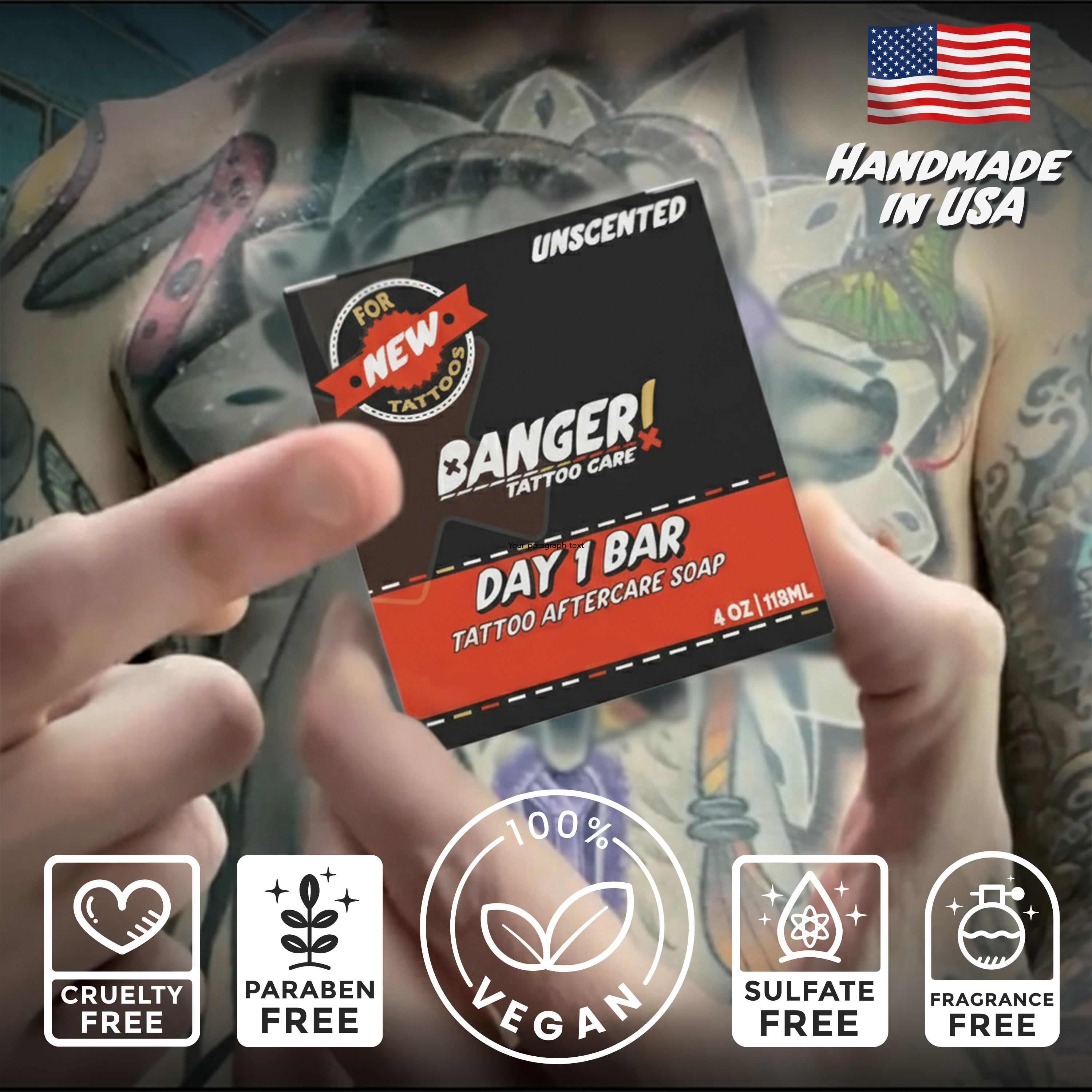 Day 1 Bar – Soothing Tattoo Aftercare Soap