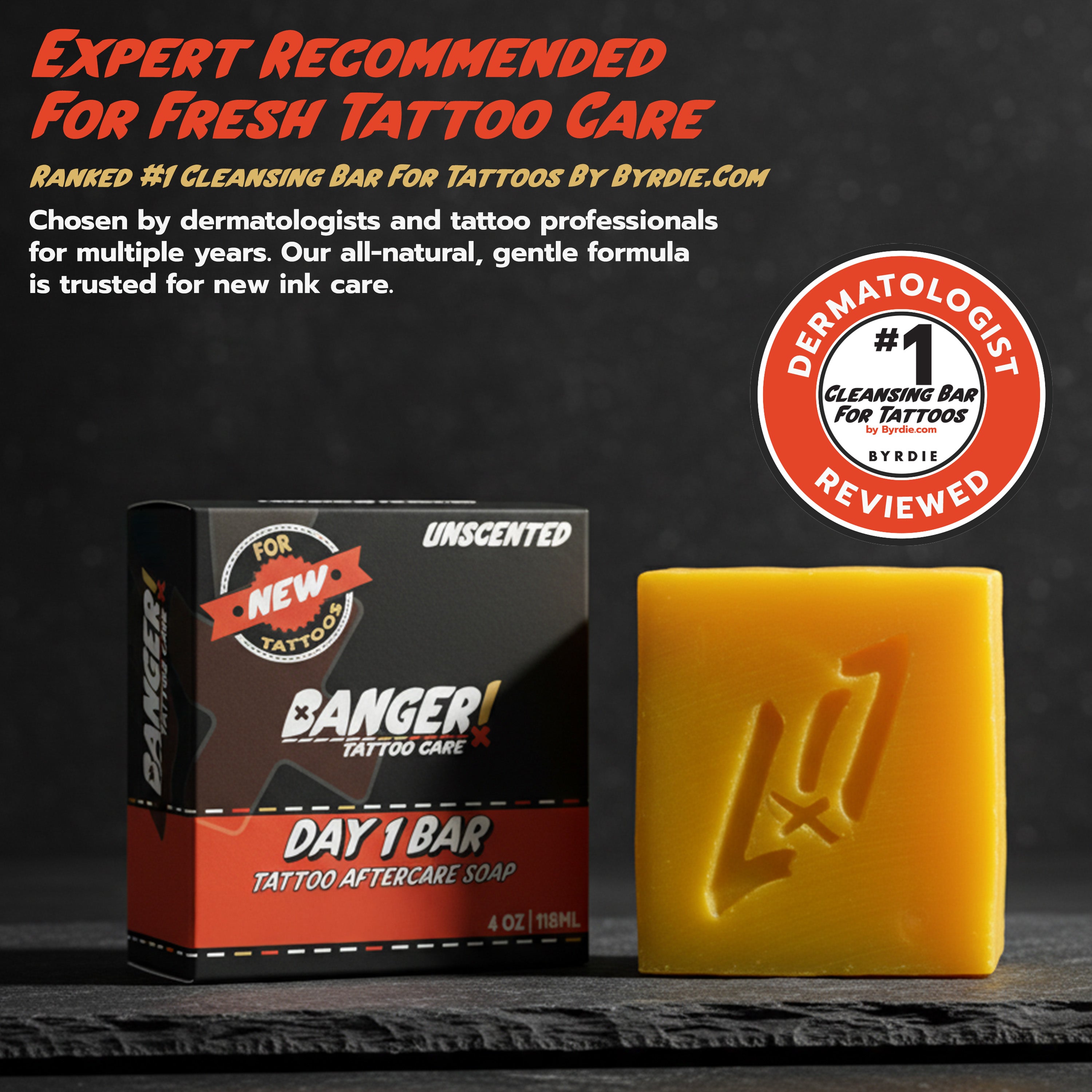 Day 1 Bar – Soothing Tattoo Aftercare Soap