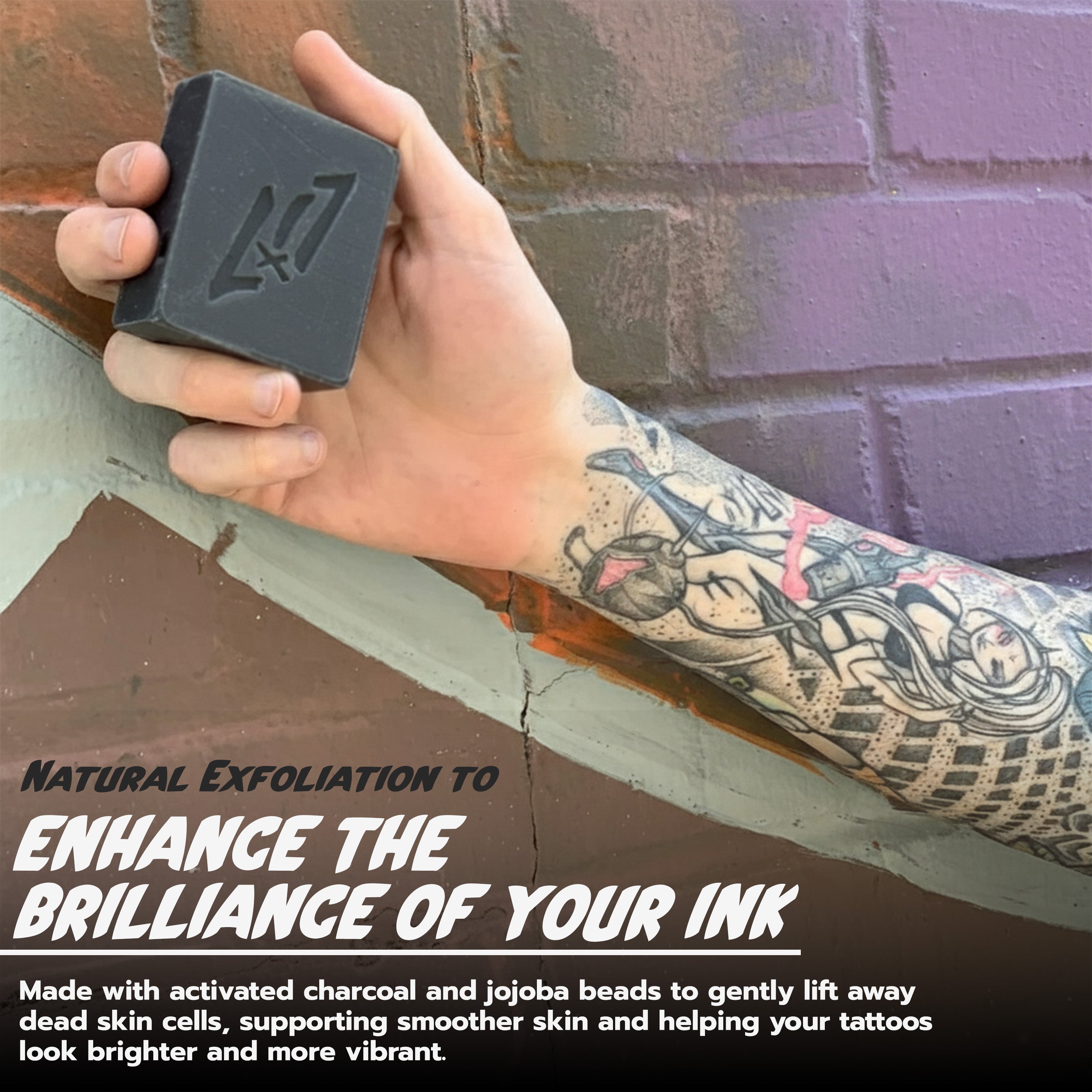 Day 50+ Bar (Exfoliate + Revive) – Soap for Healed Tattoo Vibrancy